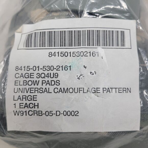 NEW Genuin US Military Army Bijan PE Tactical Elbow Pads Large NSN 8415015302161 - Picture 4 of 6